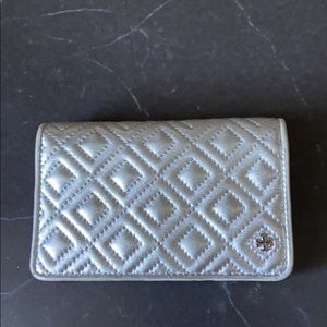 Silver Tory Burch Wallet